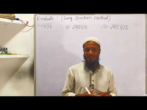 Square Roots by Long Division Method