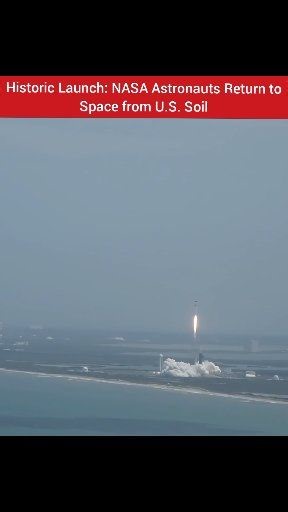 SpaceX Falcon 9 rocket lifted off from Launch Complex 39A at Kennedy Space Center, carrying NASA astronauts Doug Hurley and Bob Behnken aboard the Crew Dragon spacecraft. This mission marked the return of human spaceflight from American soil, ending a long gap and opening a new era of commercial spaceflight. A powerful moment for space exploration and a proud day for science and innovation. 🌍✨ 📹 Credit: MSgt Kelly Goonan / DVIDS (Public Domain) #SpaceX #Falcon9 #CrewDragon #NASA #HumanSpacefli