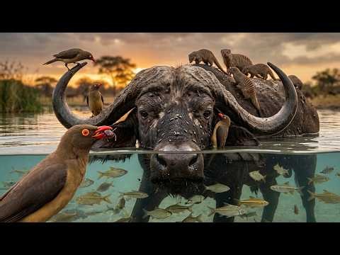 El Pájaro Que Vive Sobre la Cabeza del Búfalo Más Peligroso de África