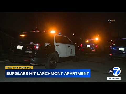 Burglars break into Los Angeles apartment while resident is inside; Van Nuys home also hit