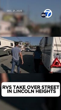 RVs take over street in Lincoln Heights