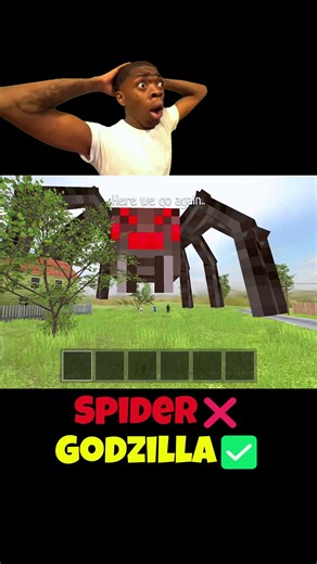 This Spider Godzilla monster is INSANE 💀 #minecraft #shorts