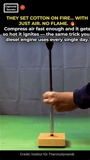 Air So Compressed It Catches Fire — No Flame Needed 🔥