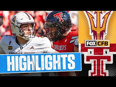 Arizona State Sun Devils vs No. 10 Texas Tech Red Raiders Highlights 🏈 FOX College Football