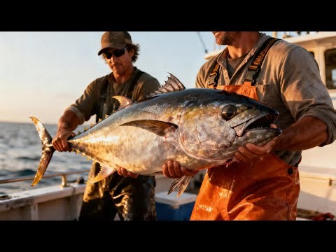 Fresh Tuna Fish Cleaning and Cutting with Amazing Skills 🔥🐟