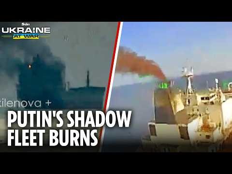 Ukraine strikes 12 more Russian shadow fleet ships in fresh Azov Sea raid