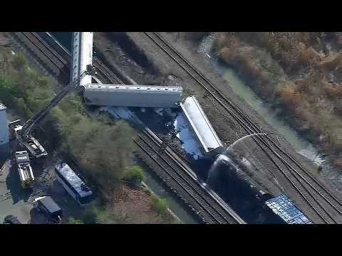 Freight train derails in North Bergen, New Jersey; Route 3 closed nearby