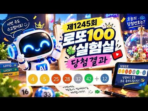제1245회 로또 100게임 결과 공개 | 1241회, 1242회, 1243회, 1244회 때 번호와 맞춰본 결과는?