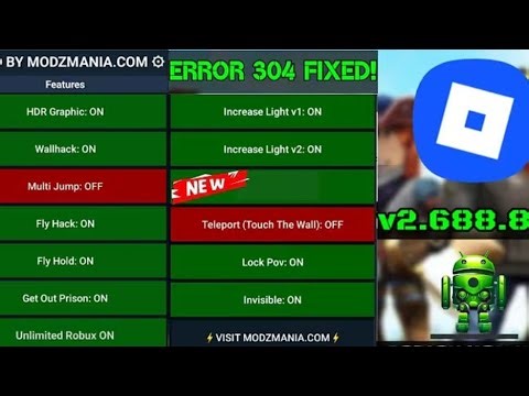 Roblox MOD APK (Mega Mod Menu, Error 304 Fixed, Latest Version) best and Android games mobiles new..
