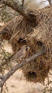 This Bird Builds a Nest So Big It Never Stops Growing 🪺 #nature #birds