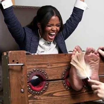 Candace Owens Feet Tickling with Feathers