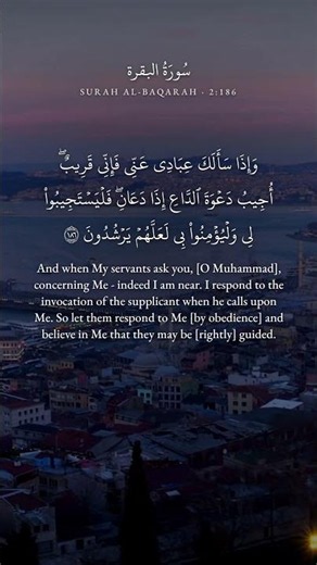 Surah Al-Baqarah 2:186 🌙 Calm Quran Recitation for Sleep