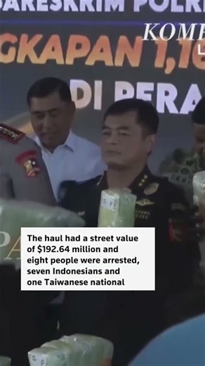 Indonesia seizes 1.16 tons of ketamine
