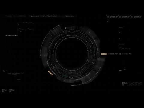 Futuristic Center Radar HUD Panel Orange Black - HUD Background 4K - [No Copyright] | DROP #81