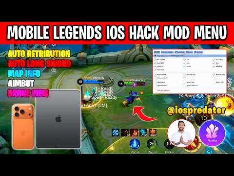 MLBB iOS Map Hack Mod Menu | Mobile Legends Bang Bang Aimbot Hack iPhone iPad No Jailbreak Needed