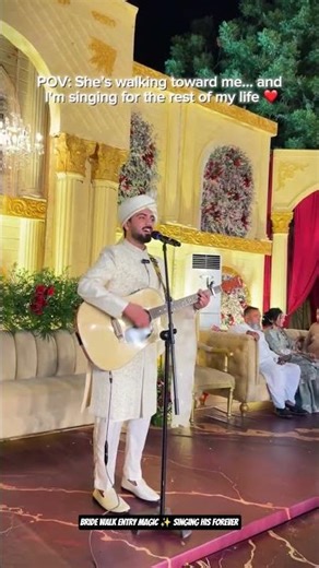 Bride Walk Entry Magic Groom Singing His Forever Love Wedding Moment#BrideEntry #WeddingVibes