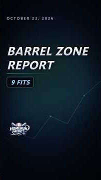 MLB Barrel Zone Report - October 23, 2026