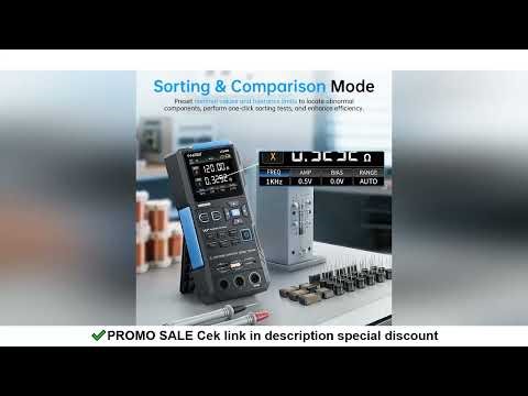 FNIRSI LC1020E High Accuracy LCR Meter, Inductance Capacitance Resistance Tester with Sorting and Au
