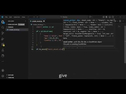 Creating excel file using pandas 🤔