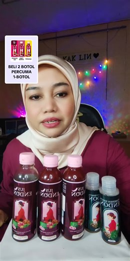 🚨 Tengah LIVE sekarang! Ada promosi FREE SEBOTOL untuk penonton je. Masuk cepat sebelum terlepas!