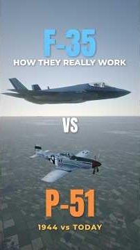 P-51 Mustang vs F-35: How They Really Work