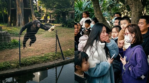 Watch what happens when a chimpanzee attacks with shocking strength