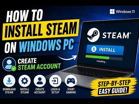 Complete Steam Setup Guide | Install Steam + Create New Account