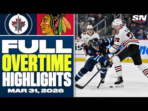 Winnipeg Jets at Chicago Blackhawks | FULL Overtime Highlights - March 31, 2026