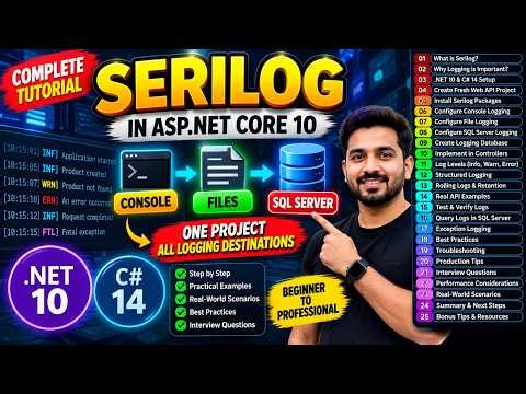 Your ASP.NET Core API Is Failing? Learn Logging & Health Checks in .NET 10