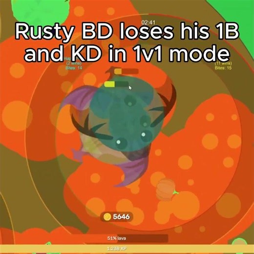 Black Dragon loses 1B and KD in a 1v1 | Mope.io