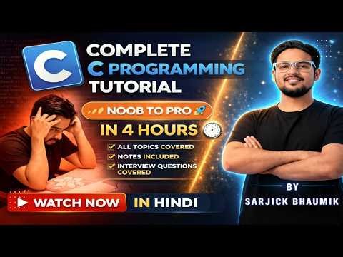 C Programming Full Tutorial for Beginners ( Notes + Interview Questions )