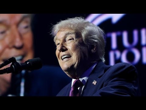 Trump speaks at Turning Point USA event after declaring Strait of Hormuz open