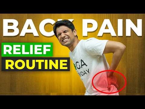 10 Minute YOGA for BACK PAIN Relief | Saurabh Bothra Yoga
