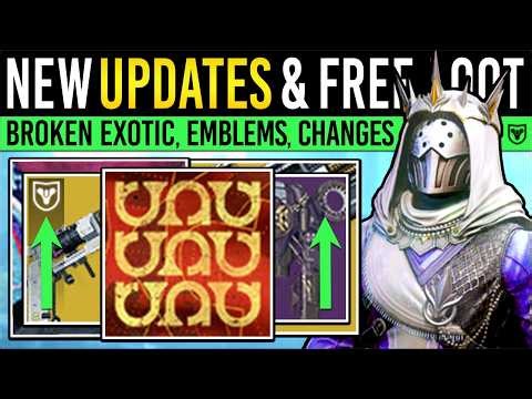 Destiny 2: FUTURE UPDATES & BROKEN EXOTIC! Free LOOT, Missing Drops, Bungie Lawsuit, New Fixes