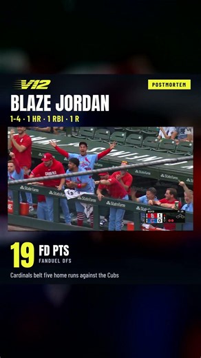Blaze Jordan: 19 FanDuel DFS pts 🔥 MLB Highlight | V12 Optimizer