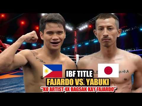 LATEST! FAJARDO VS YABUKI IBF TITLE | KNOCKOUT ARTIST 4X BAGSAK KAY FAJARDO!