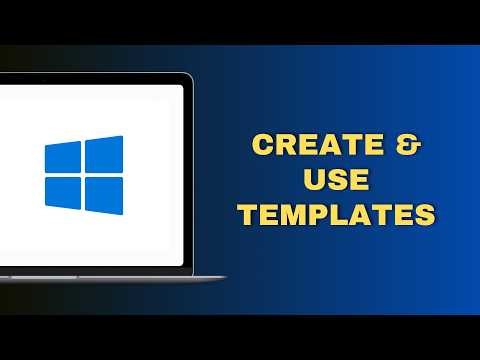 How to Create and Use Templates in Microsoft Word