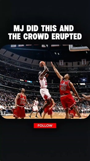 Michael Jordan Did This and The Crowd Erupted🐐 #shorts