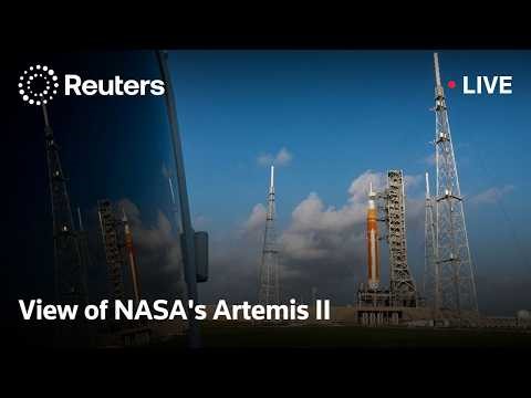 LIVE: View of NASA's Artemis II from Kennedy Space Center