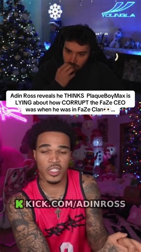 Adin Ross reveals he THINKS PlaqueBoyMax is LYING about how CORRUPT the FaZe CEO was when he was in FaZe Clan👀… #adinross #plaqueboymax #faze