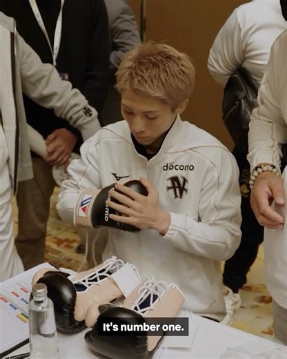 Naoya Inoue picks out his fight night gloves 🥊 The Ring V: Night of the Samurai | Saturday live on DAZN | @RiyadhSeason 🔥 | Ring Magazine