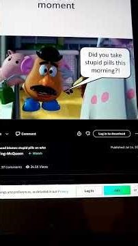 Mr Potato Head blames Stupid pills on Quacker
