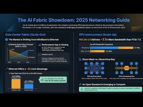 2025-12-29 AI Connectivity War: Ethernet vs InfiniBand, NVLink vs PCIe 7, Lite-GPUs