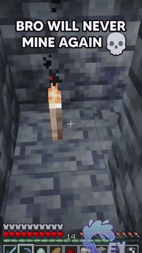 Don't Look Back When Mining in Minecraft...