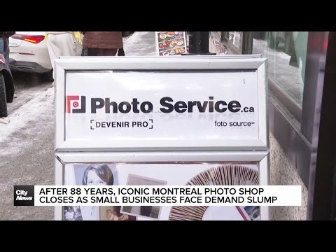 Iconic Montreal photo shop closes as Quebec SMEs face demand slump