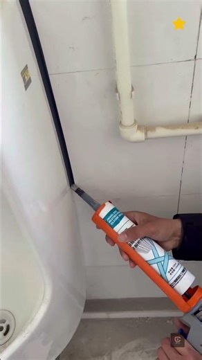 DIY Bathroom Caulk #shorts #diy