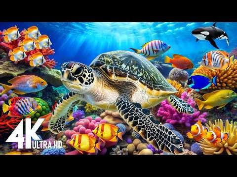 Colorful Underwater Creatures in 4K ULTRA HD – Sea Animals & Marine Life for Sleep Music #33