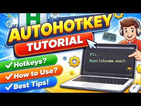AutoHotkey Tutorial 🔥 Create Your Own Hotkeys Beginner Guide | Turn Any Key into a Shortcut