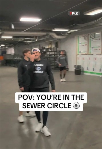 POV: you’re in the sewer circle 🫪 #AHL | 📺 Live on FloHockey