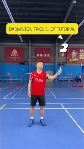 Badminton trick shot tutorial.#badminton #badmintontraining #badmintonlovers